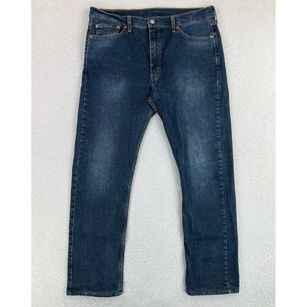 Levis Jeans 513 Mens 36x31 Blue Slim Straight Stretch Denim Medium Wash